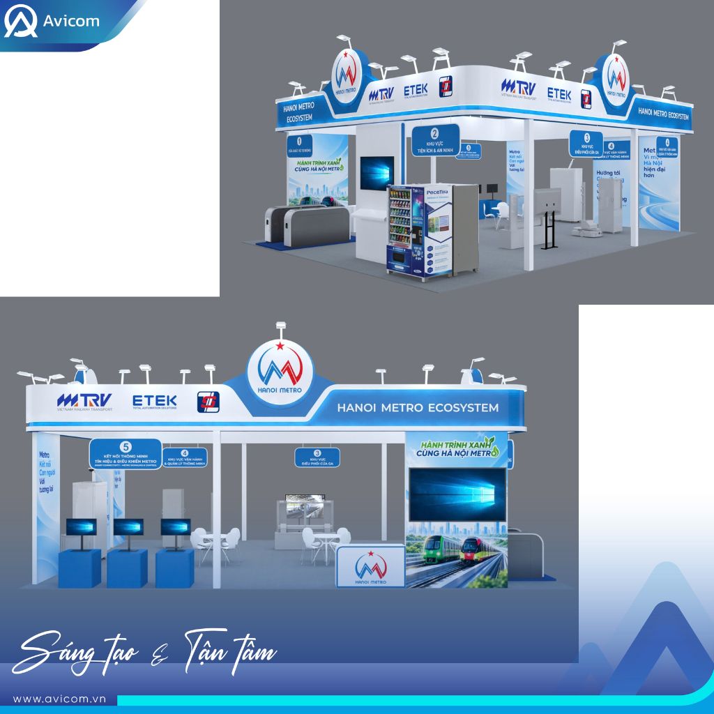 HANOI METRO tại VRT&amp;CON’S 2026 | Thiết kế gian hàng 108m²